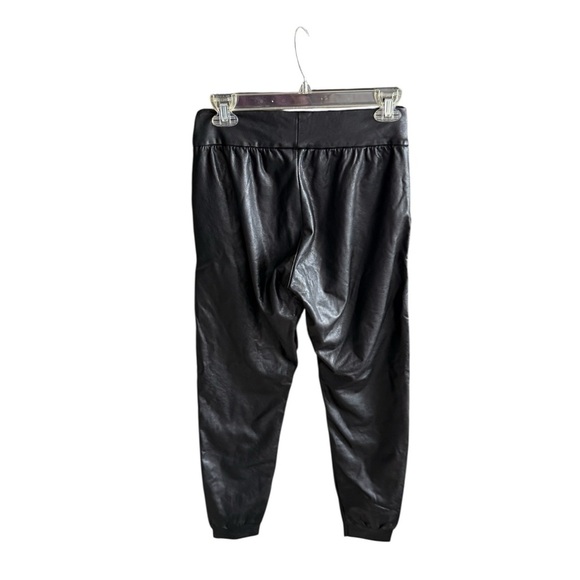Commando Black Faux Leather Joggers size S - Picture 10 of 13